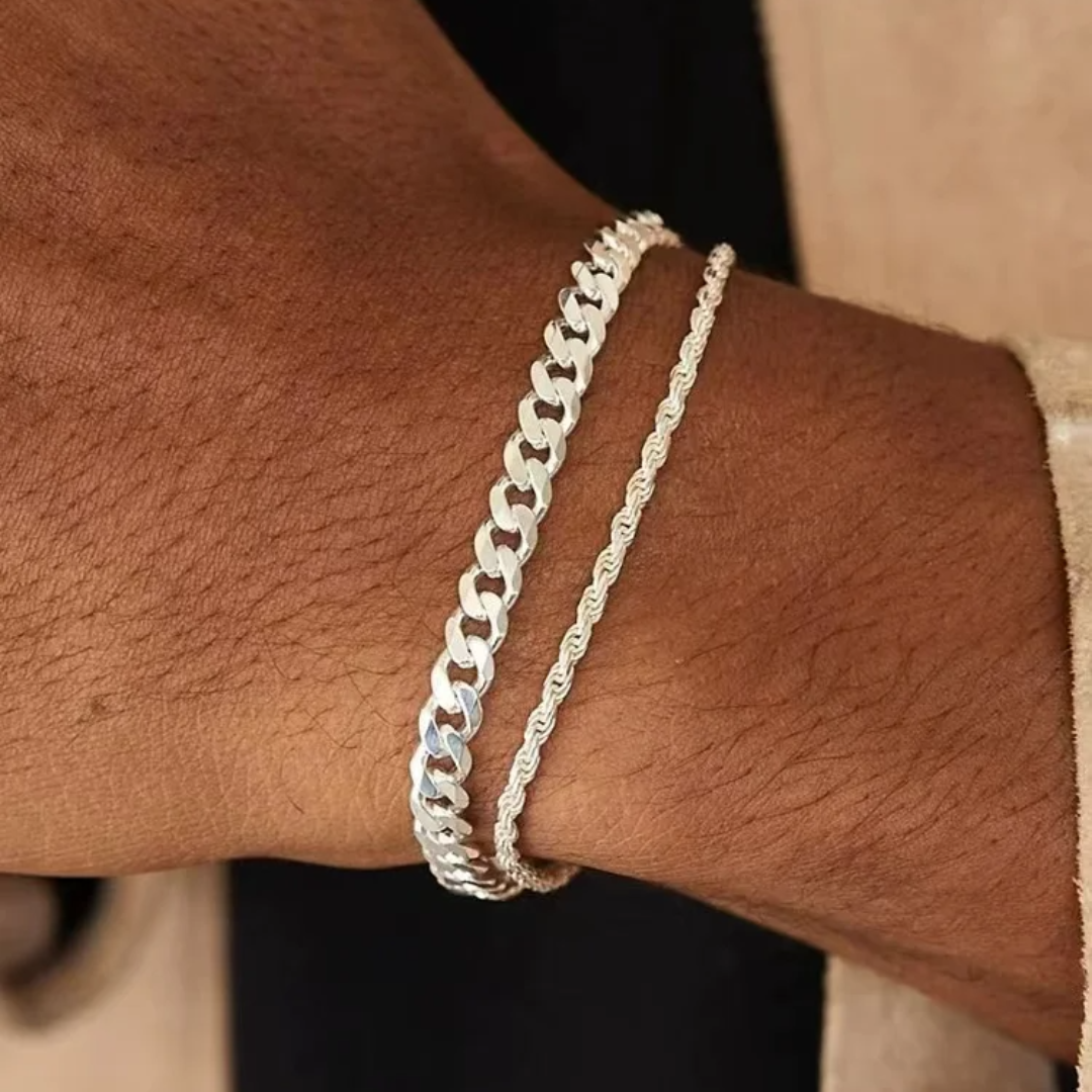 CLEAN ROPE ARMBAND 6MM WEIßGOLD