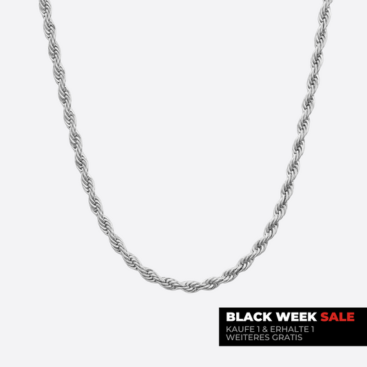 CLEAN ROPE KETTE 3MM 18K GOLD