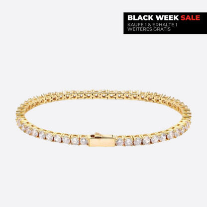TENNIS Armband 3MM 18K GOLD