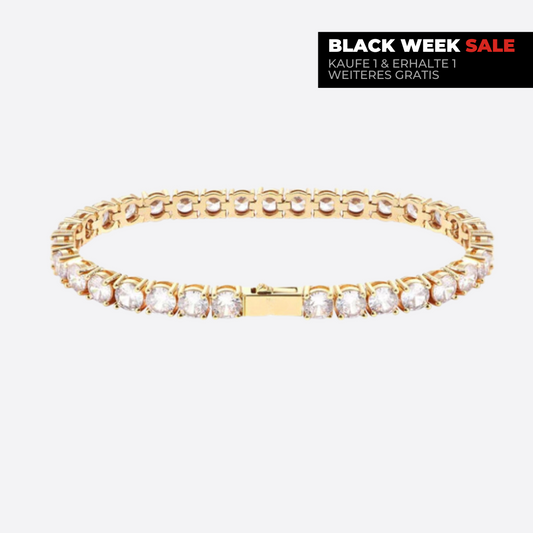 TENNIS Armband. - 5MM 18K GOLD